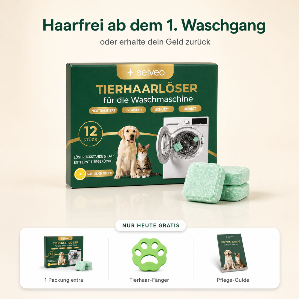 Fellwerk™ – Waschpulver gegen Tierhaare
