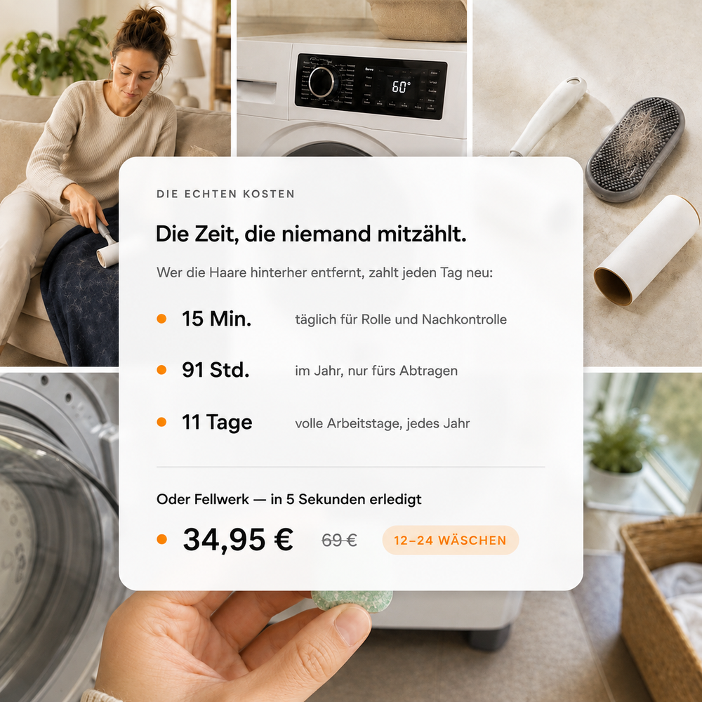 Fellwerk™ – Waschpulver gegen Tierhaare