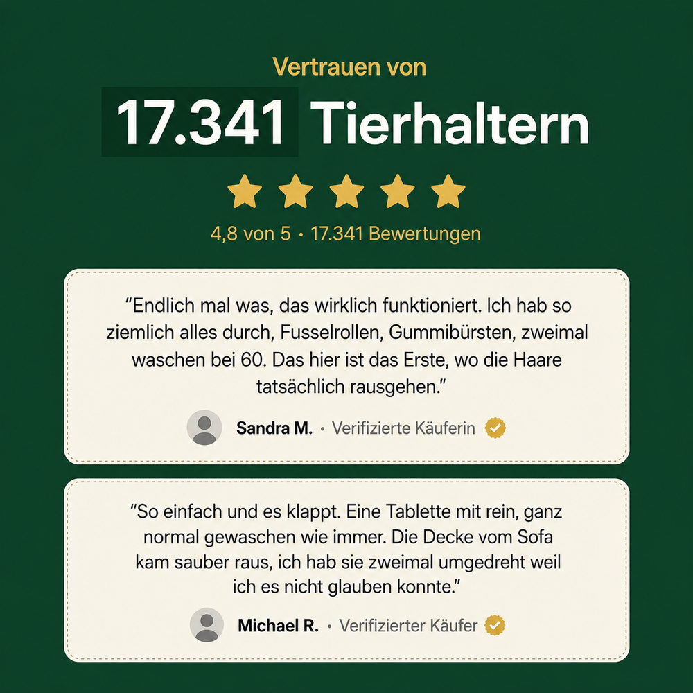 Fellwerk™ – Waschpulver gegen Tierhaare