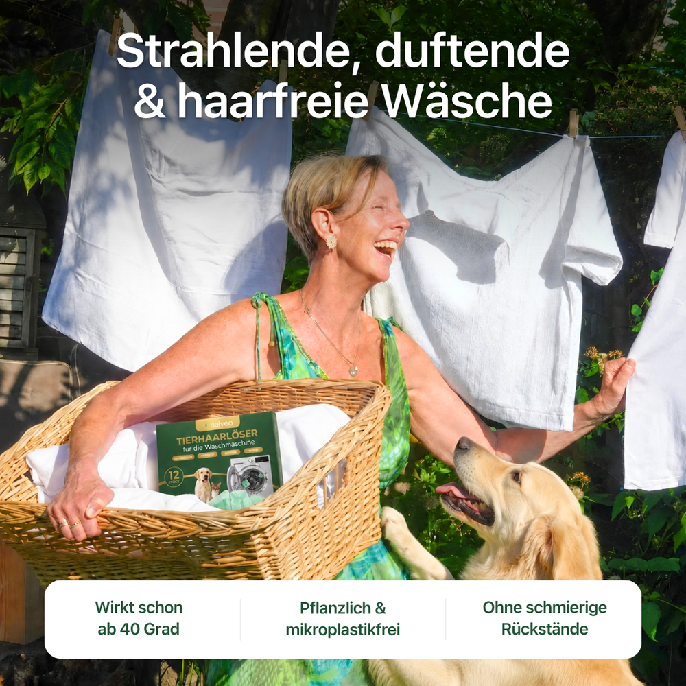Fellwerk™ – Waschpulver gegen Tierhaare
